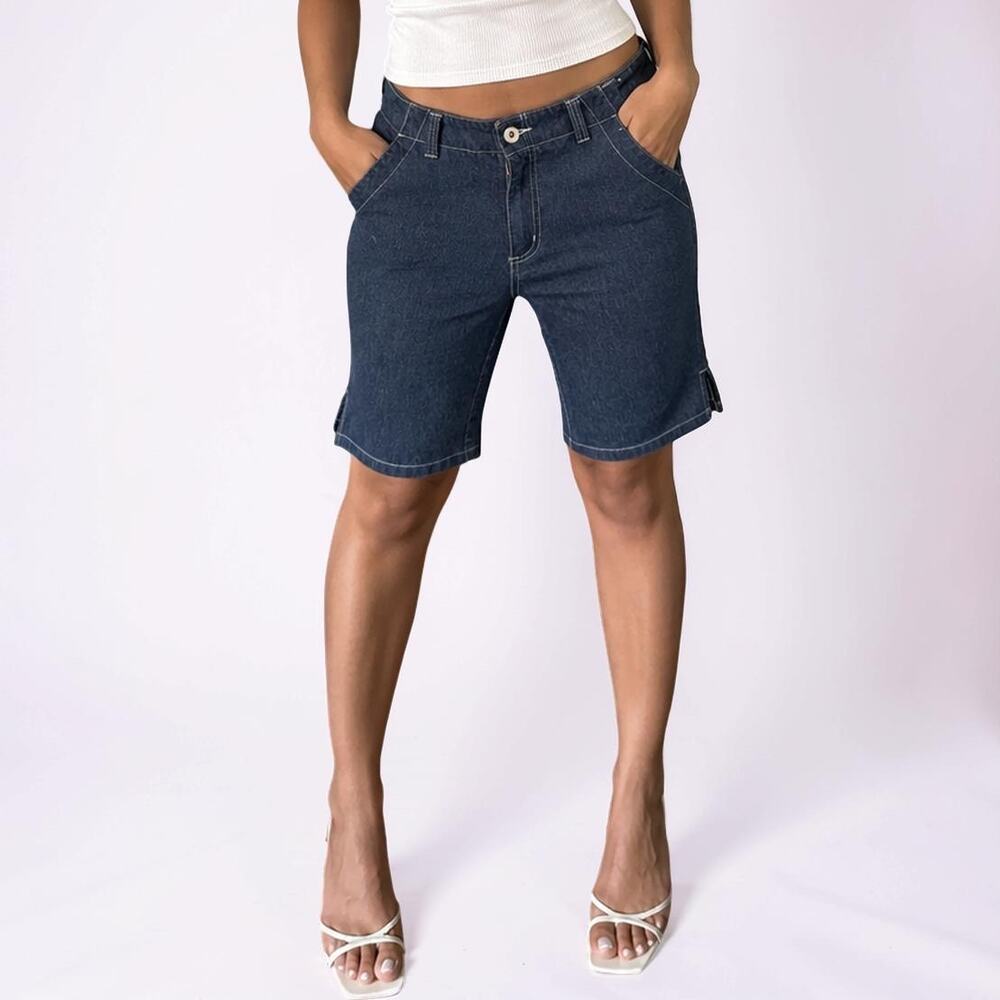 Vintage Guess Bermuda Denim Shorts Mid-Rise Size 28